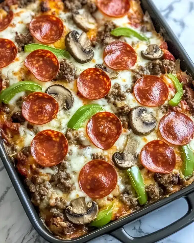 Low Carb Pizza Casserole Recipe