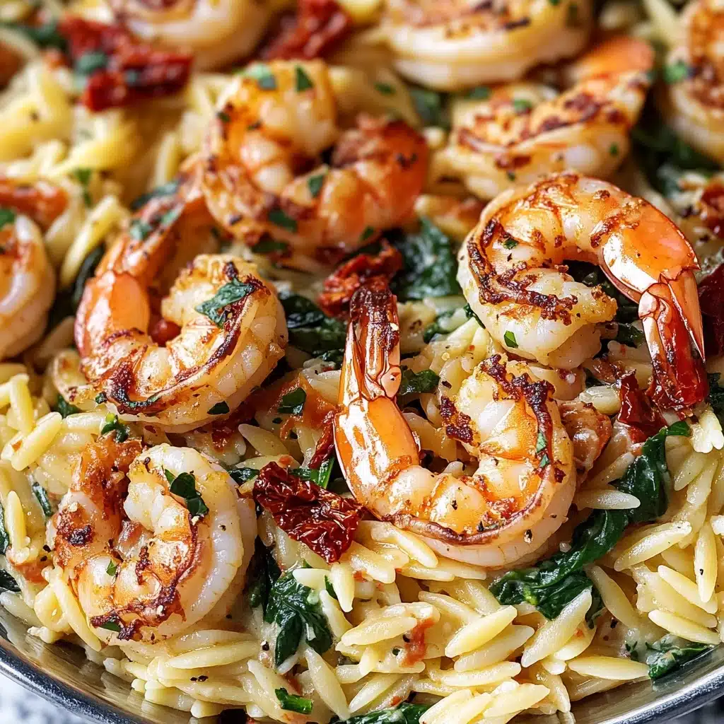 One Pot Marry Me Shrimp and Orzo Pasta Recipe - Recipe Image