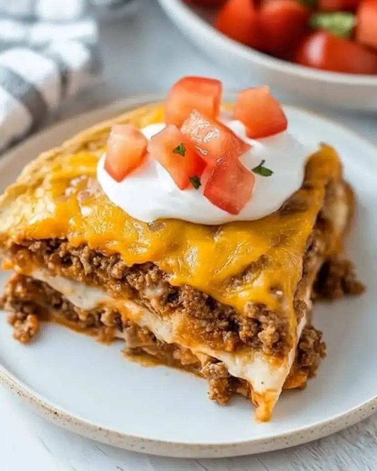 Easy Layered Taco Bake Recipe