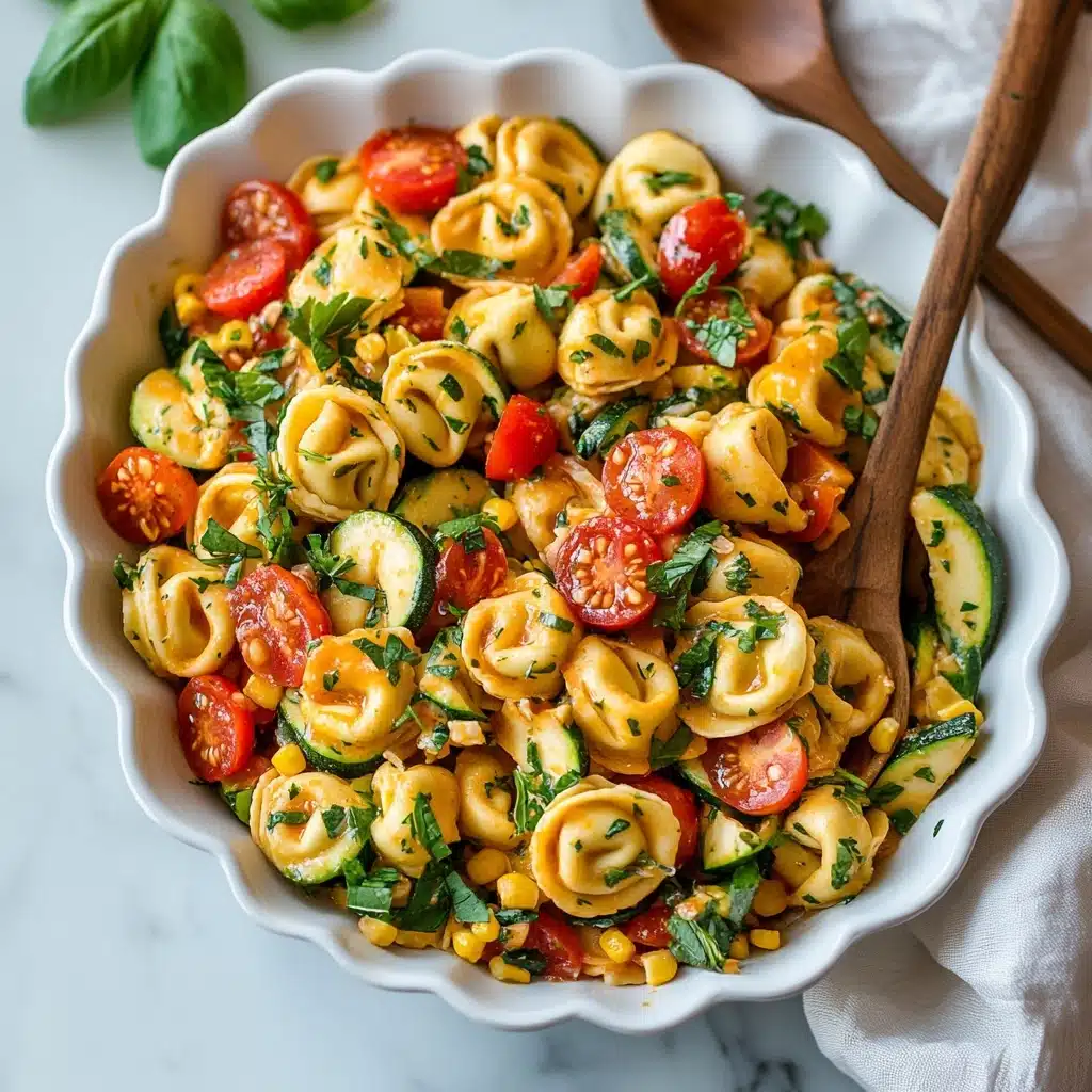Cheese Tortellini with Summer Veggies Recipe - Recipe Image