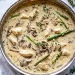 One Pot Creamy Chicken and Asparagus Recipe