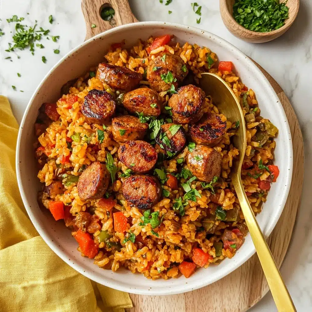 Cajun Dirty Rice with Smoked Sausage, Cajun Dirty Rice, Smoked Sausage Cajun Dish, Easy Cajun Rice Recipe, Spicy Cajun Rice