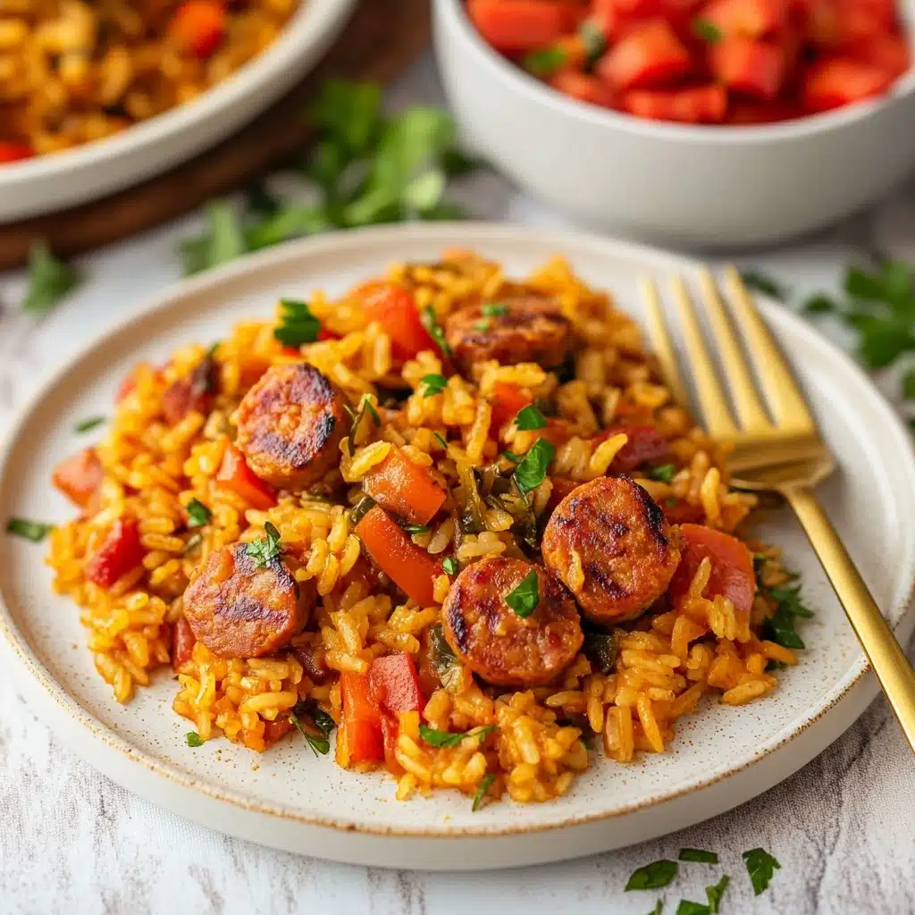 Cajun Dirty Rice with Smoked Sausage, Cajun Dirty Rice, Smoked Sausage Cajun Dish, Easy Cajun Rice Recipe, Spicy Cajun Rice
