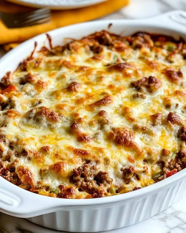 Cheesy Low-Carb Taco Casserole Recipe