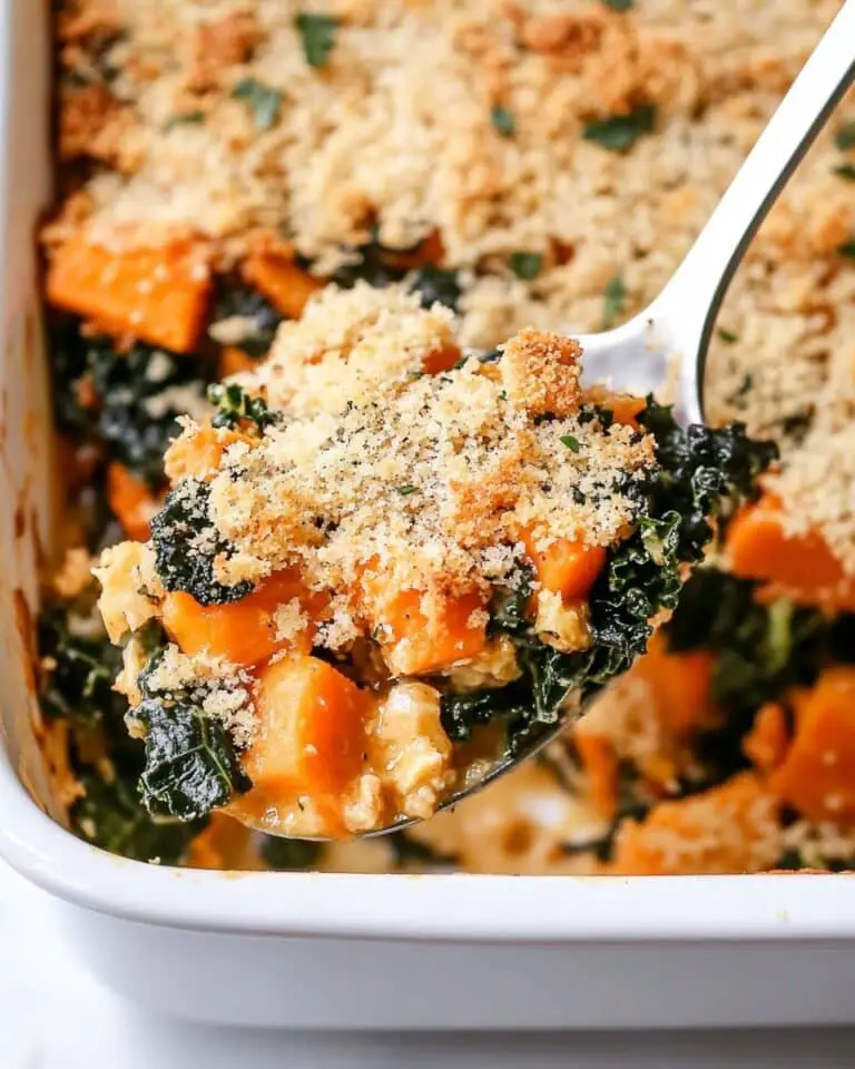 Butternut Squash and Kale Casserole with Parmesan and Sage Recipe