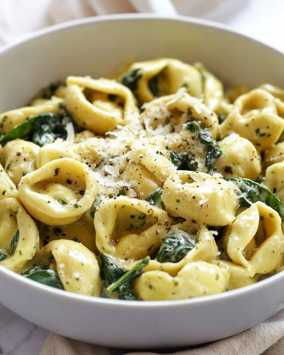 Pesto Tortellini with Spinach and Parmesan, Quick tortellini dinner, Easy pesto pasta, Healthy spinach pasta, Parmesan tortellini recipe