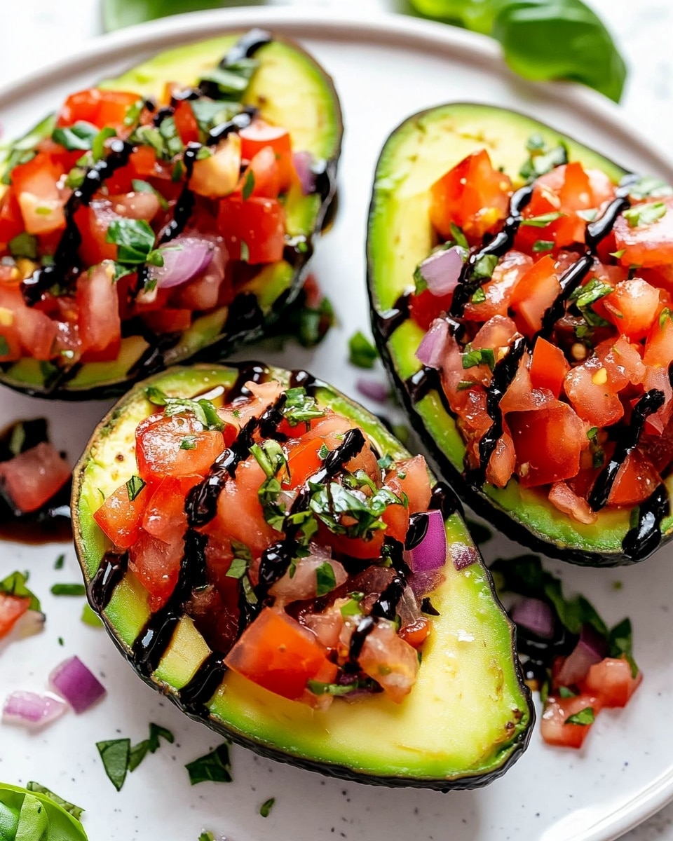 Bruschetta Stuffed Avocado Recipe - Recipe Image