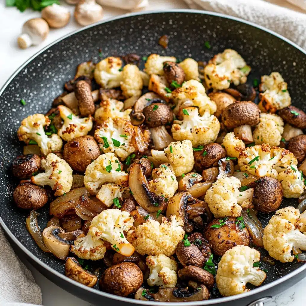 Mushroom Cauliflower Skillet Recipe - Recipe Image