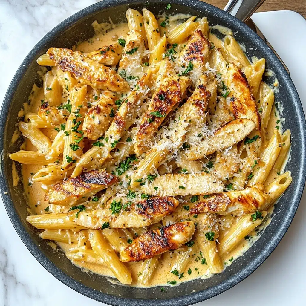 Garlic Parmesan Chicken and Pasta Recipe - Recipe Image