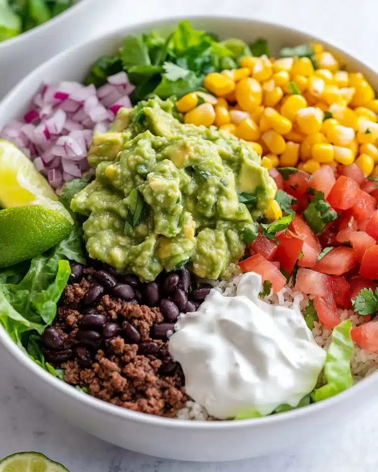 Ground Beef Burrito Bowl Recipe