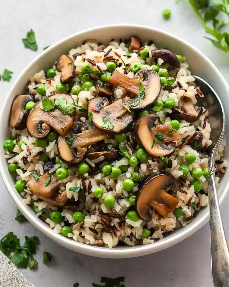 Wild Rice Pilaf with Mushrooms & Pecans Recipe