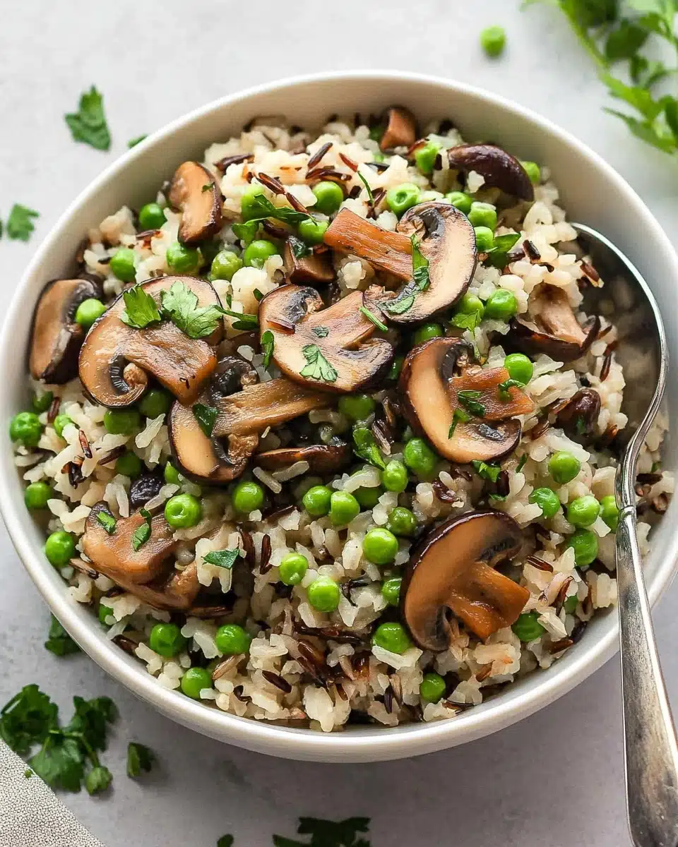 Wild Rice Pilaf with Mushrooms & Pecans Recipe