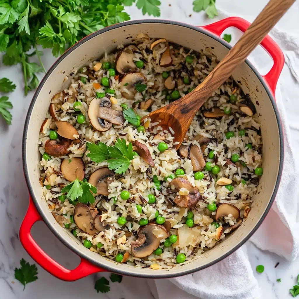 Wild Rice Pilaf with Mushrooms & Pecans Recipe - Recipe Image