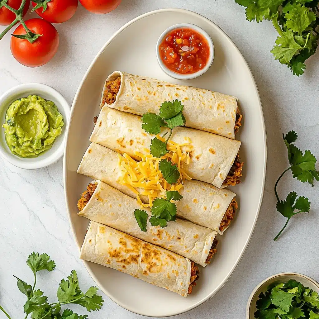 Cheesy Beef Flautas Recipe - Recipe Image