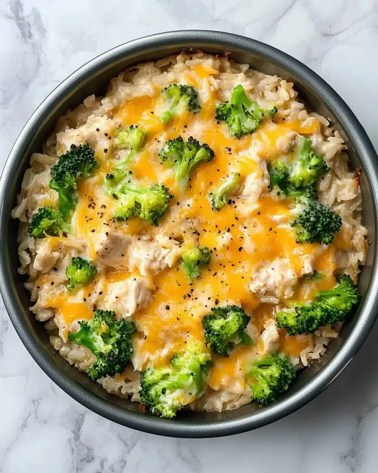 One Pot Chicken Broccoli and Rice Recipe