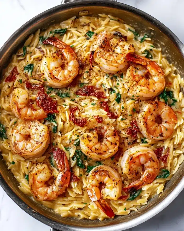 One Pot Marry Me Shrimp and Orzo Pasta Recipe