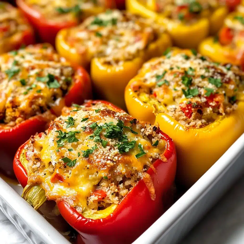 Cheesy Chicken Stuffed Peppers Recipe - Recipe Image