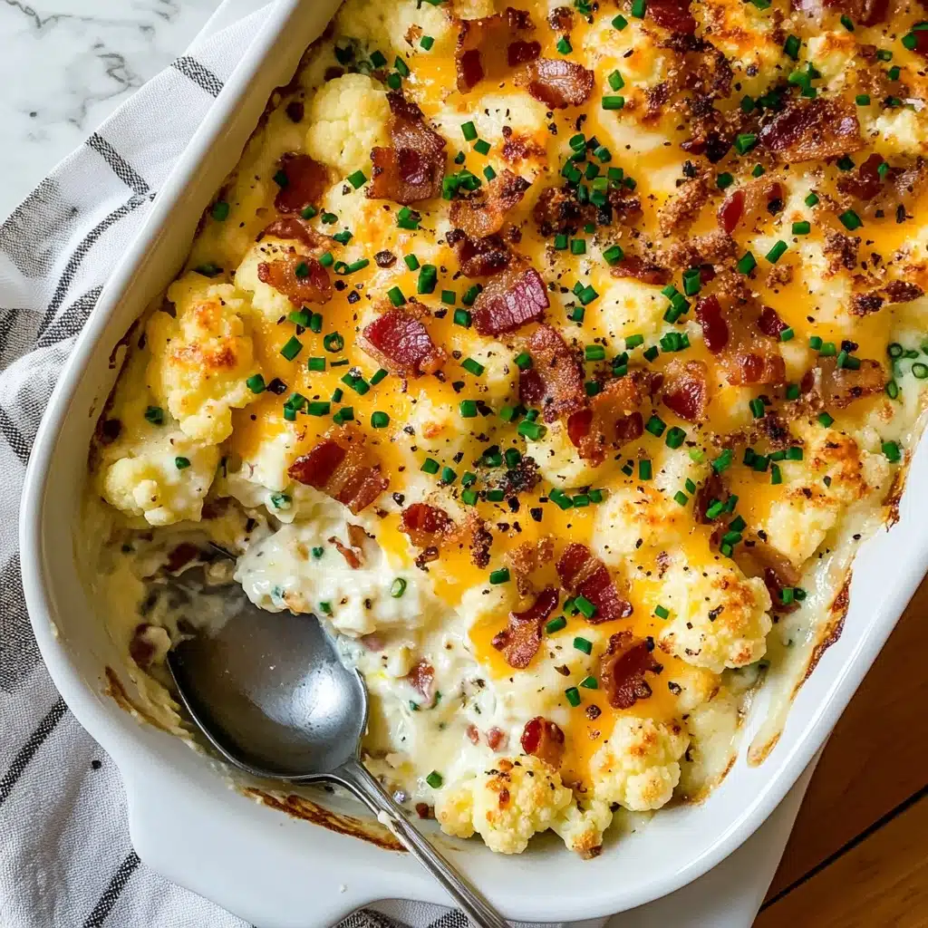 Loaded Cauliflower Casserole Recipe - Recipe Image