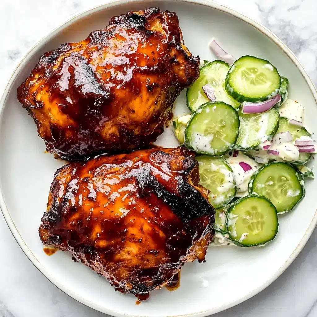 Baked BBQ Chicken Thighs, BBQ chicken thigh recipe, easy baked chicken recipes, flavorful chicken dinners, weeknight chicken ideas