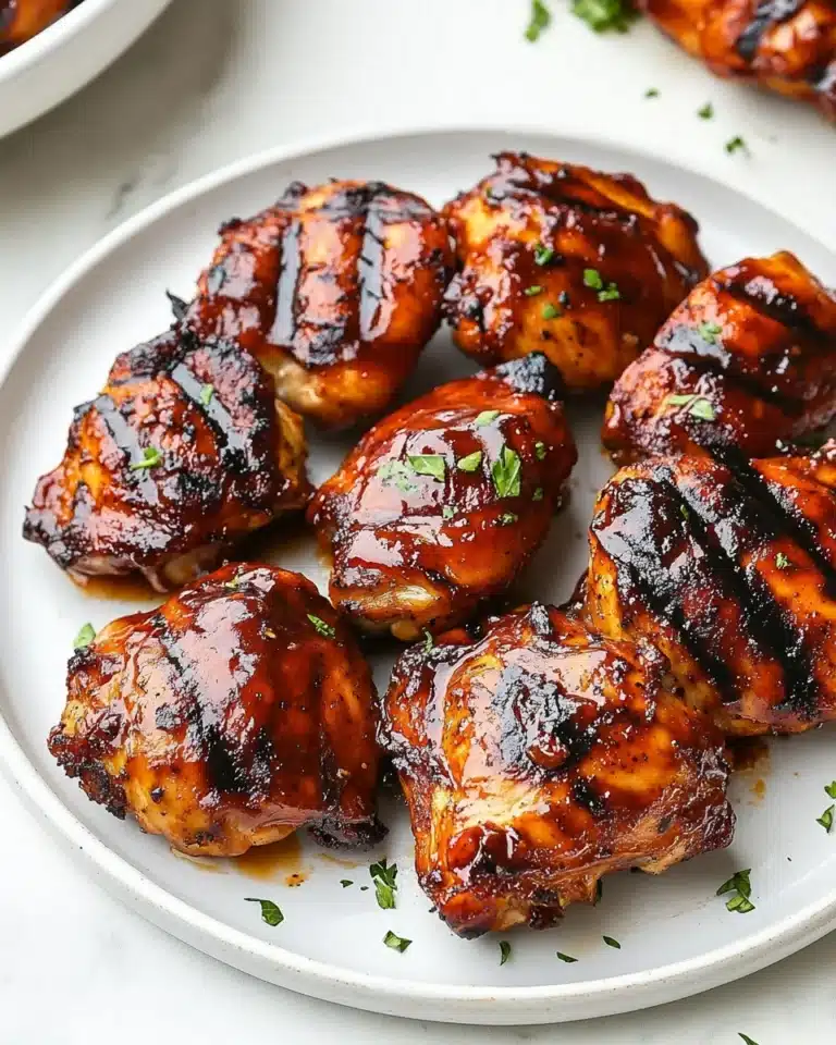 Caramelized BBQ Chicken Thighs in the Oven Recipe