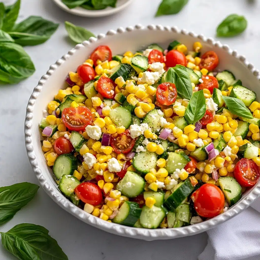 Quick & Fresh Tomato Corn Salad, Summer Tomato Corn Salad, Fresh Corn Salad Recipe, Easy Tomato and Corn Salad, Bright Summer Side Dish