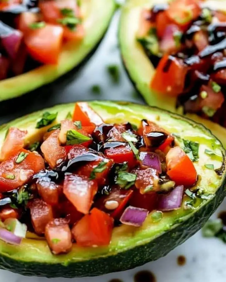 Bruschetta Stuffed Avocado Recipe