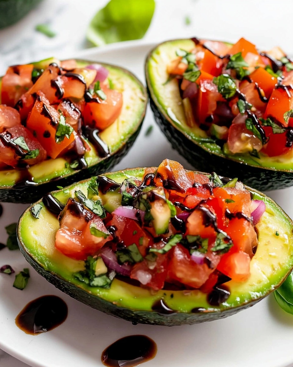Bruschetta Stuffed Avocado Recipe - Recipe Image