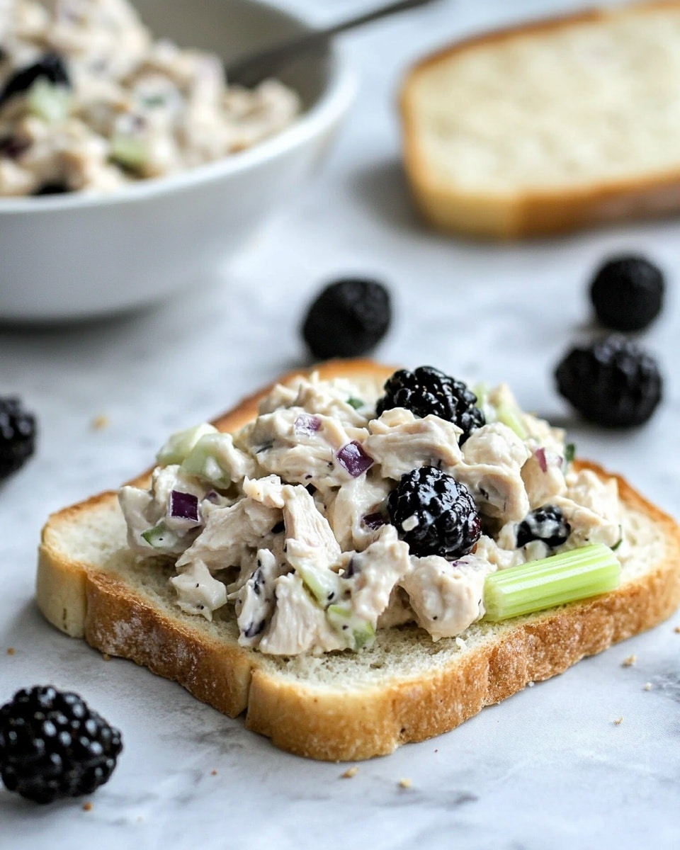 Low Carb Blackberry Cottage Cheese Chicken Salad Recipe - Recipe Image