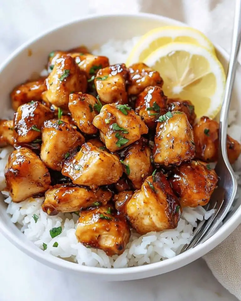 Honey Garlic Chicken Bites Recipe