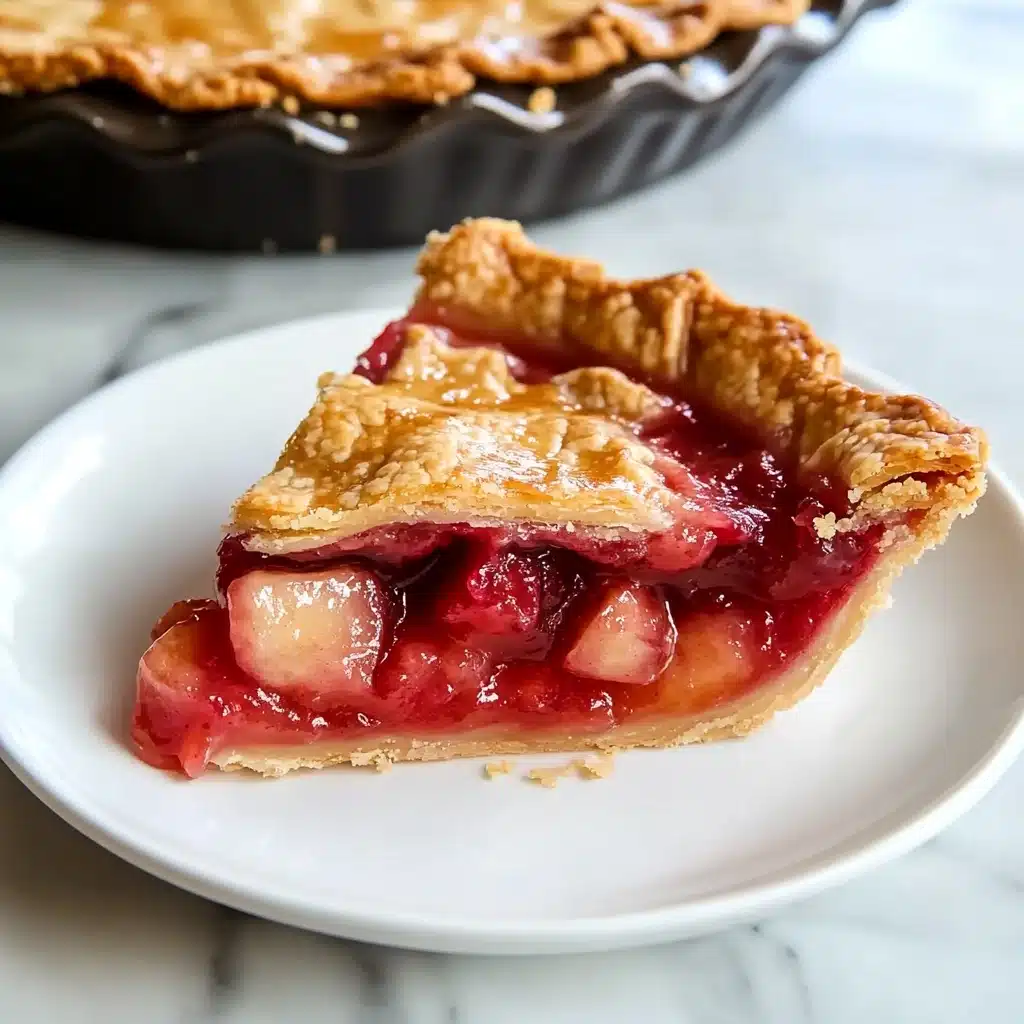 Strawberry Rhubarb Pie Recipe - Recipe Image