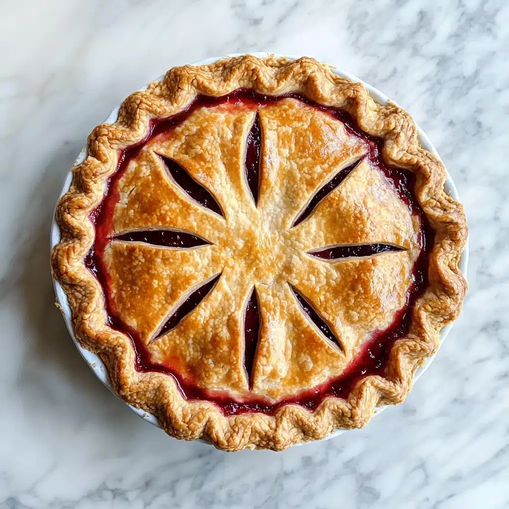 Strawberry Rhubarb Pie Recipe - Recipe Image