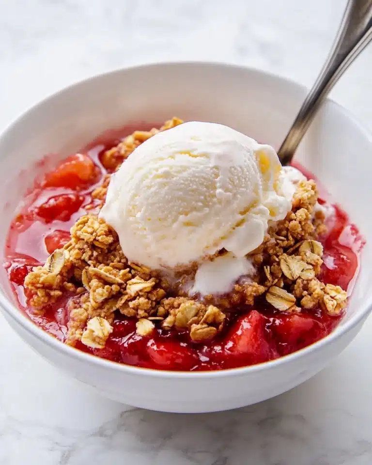 Strawberry Rhubarb Crisp Recipe