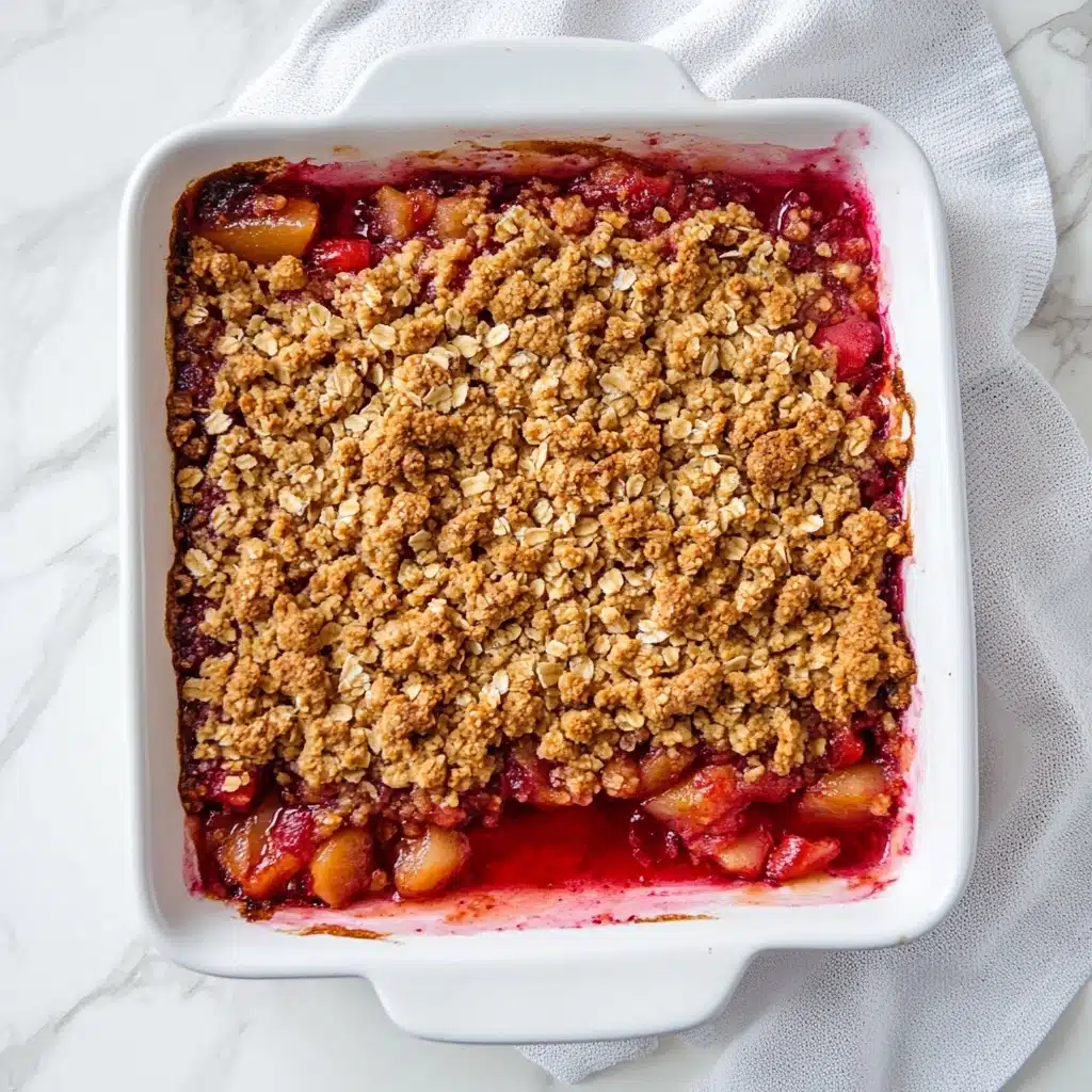 Strawberry Rhubarb Crisp Recipe - Recipe Image