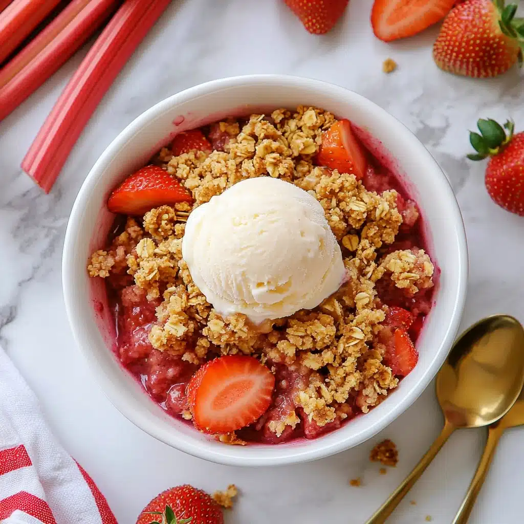 Strawberry Rhubarb Crisp Recipe - Recipe Image