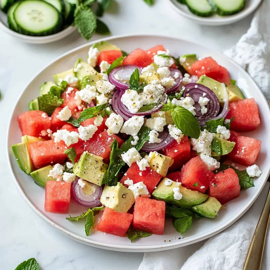 Watermelon Salad with Feta & Mint Recipe - Recipe Image