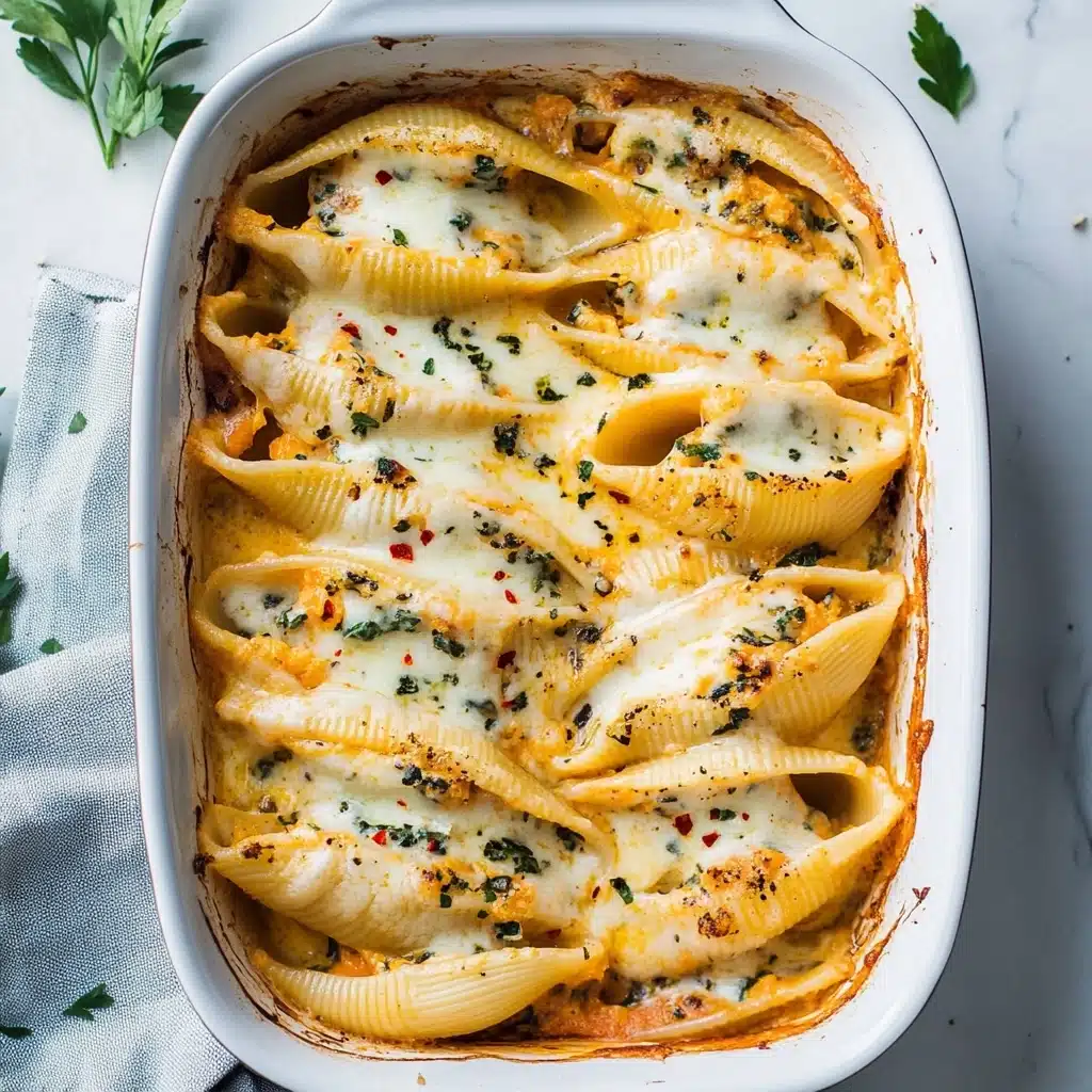 Vegan Pumpkin Ricotta Stuffed Shells Recipe - Recipe Image