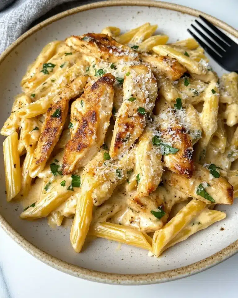 Garlic Parmesan Chicken and Pasta Recipe