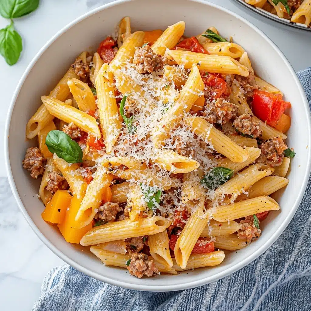 Sausage Pepper Pasta Recipe - Recipe Image