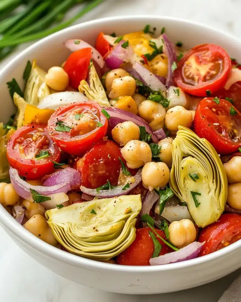 Tuscan Artichoke Tomato Salad Recipe