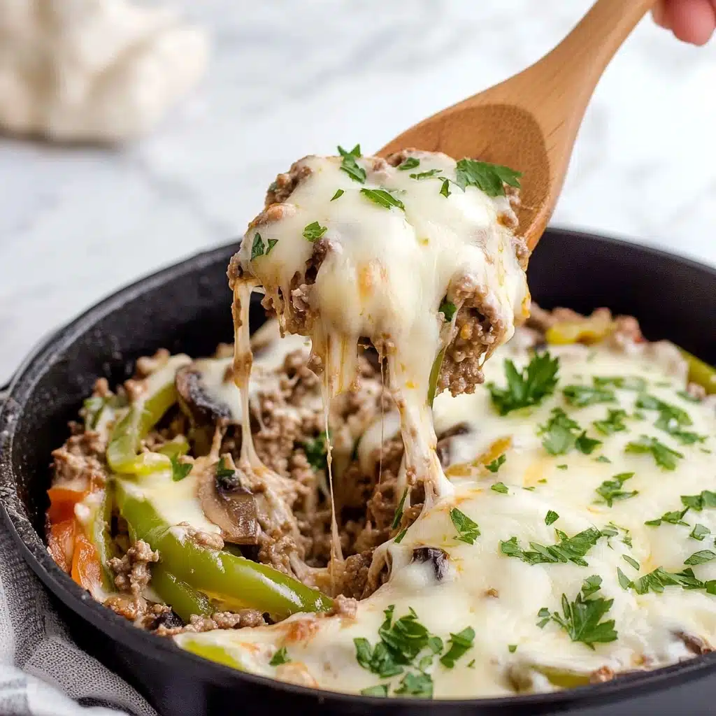 Philly Cheesesteak Casserole Recipe - Recipe Image