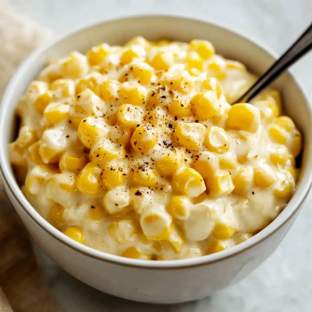 Slow Cooker Creamy Cheesy Corn Recipe - Recipe Image