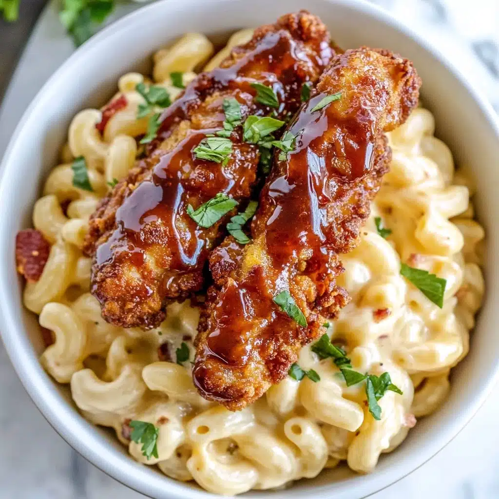 Honey Pepper Chicken Mac and Cheese Recipe - Recipe Image