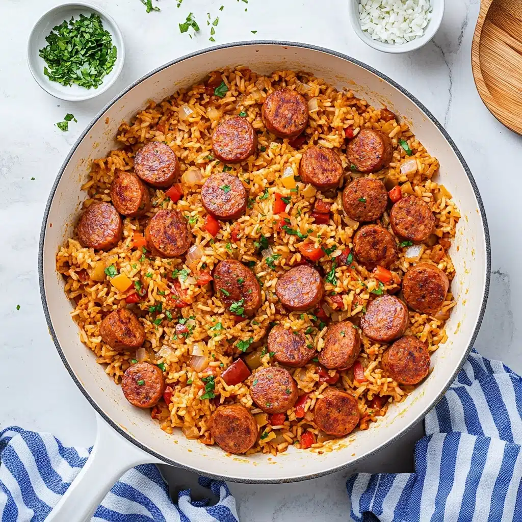 One Pot Smoked Sausage And Rice Recipe - Recipe Image