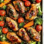 ONE PAN Balsamic Chicken and Veggies Recipe