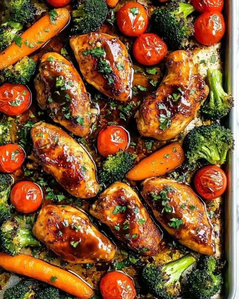 ONE PAN Balsamic Chicken and Veggies Recipe