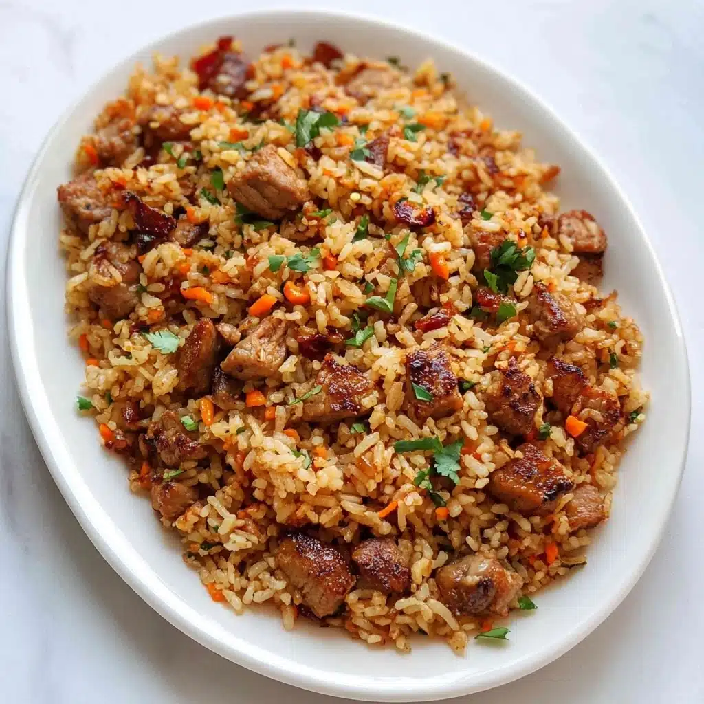 BBQ Chicken Fried Rice Recipe - Recipe Image