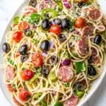 Summer Italian Spaghetti Salad Recipe