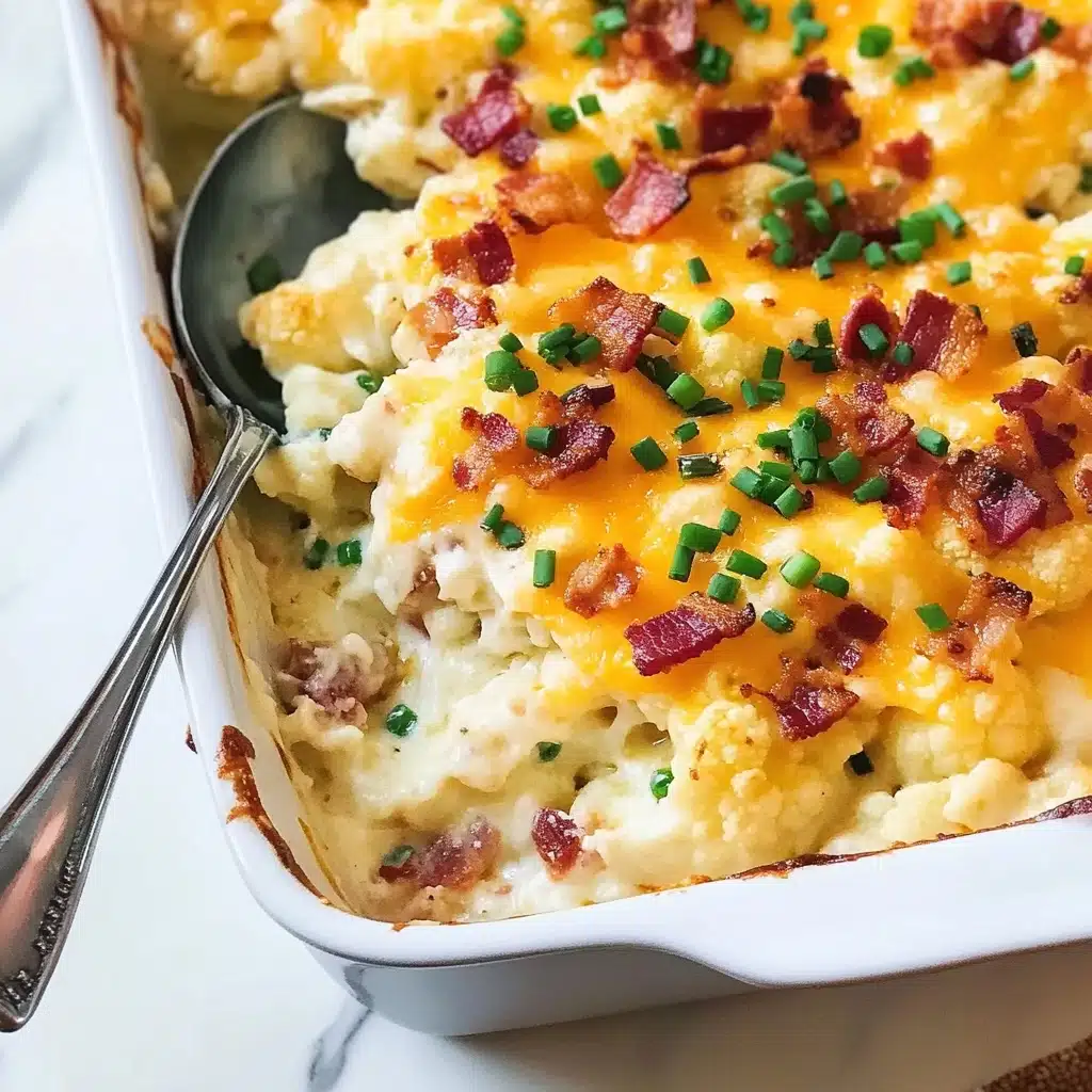 Loaded Cauliflower Casserole Recipe - Recipe Image