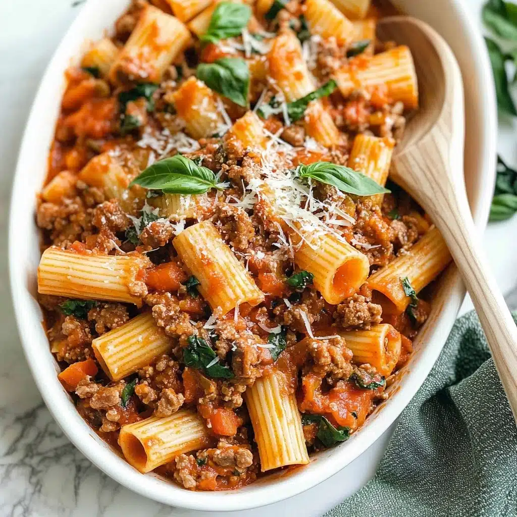 Spicy Sausage Rigatoni, spicy sausage pasta, spicy rigatoni recipe, hearty Italian pasta, easy pasta dinner