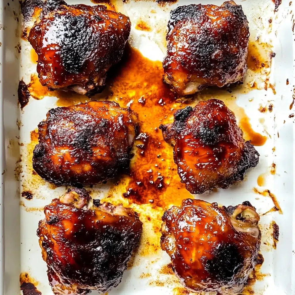 Baked BBQ Chicken Thighs, BBQ chicken thigh recipe, easy baked chicken recipes, flavorful chicken dinners, weeknight chicken ideas